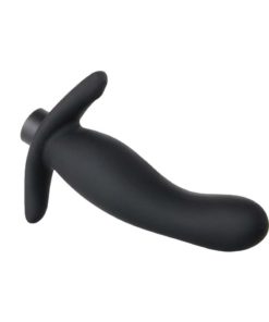 Zero Tolerance The Gentle Prostate Silicone Stimulator With Rechargeable Bullet and Remote Control - Black